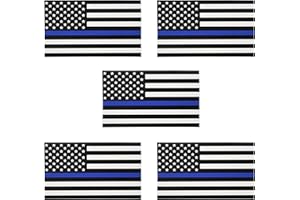 TVKJHG American Flag Decal 5pcs USA Flag Decal Sticker Car Stickers for Cars/Trucks - Support US Military (5 X 3 Inch