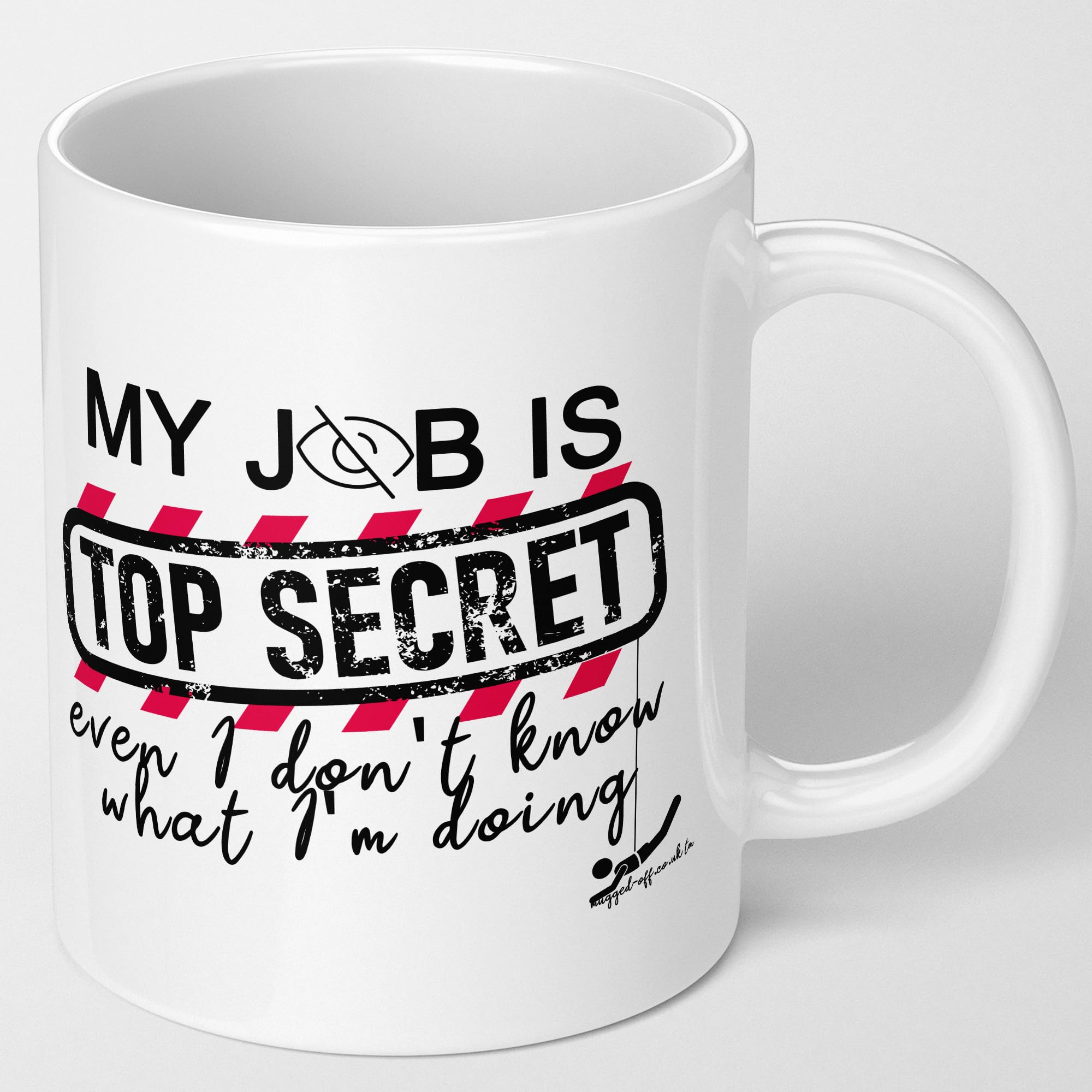 Office Gifts My Job is top Secret Mug Secret Santa Gifts idea Funny Coffee Work Mug Gift for Work Colleagues Funny Present