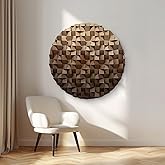 BrightA Large wooden wall decoration artworks - suitable for enhancing the atmosphere of the living room's background wall. U