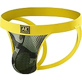 Arjen Kroos Men's Camo Mesh Jockstrap Underwear-Sexy Jock Strap Breathable Athletic Supporter with 3D Support Pouch