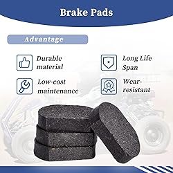 Getfarway 4Pcs Heavy Duty Go Cart Brake Pads