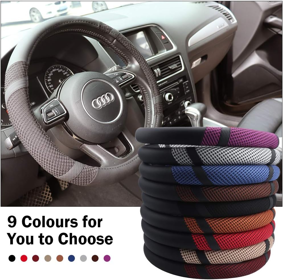 Odorless,Warm in Winter and Cool in Summer VECH Steering Wheel Cover