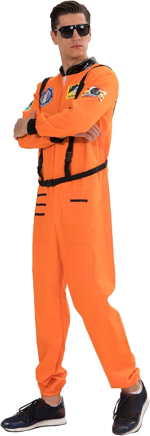 EraSpooky Costume da cowboy spaziale per uomo astronauta adulto, astronauta cosplay tuta di Halloween M