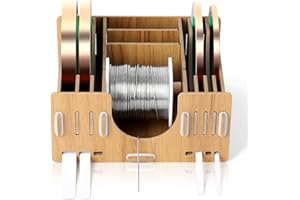 SHIQIKEJIPTY Copper Foil Tape Dispenser Stained Glass Foil Tool Stained Glass Supplies Foil Dispenser for Stained Glass Art Tools Storage (6.5 * 5.6 in No Tape)