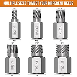 TacoBey Screw Extractor Remover Set, Hex Head