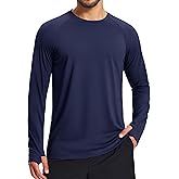MAGCOMSEN Men's Long Sleeve Shirts Dry Fit Workout Running Athletic Moisture Wicking Casual Tshirts with Thumb Holes