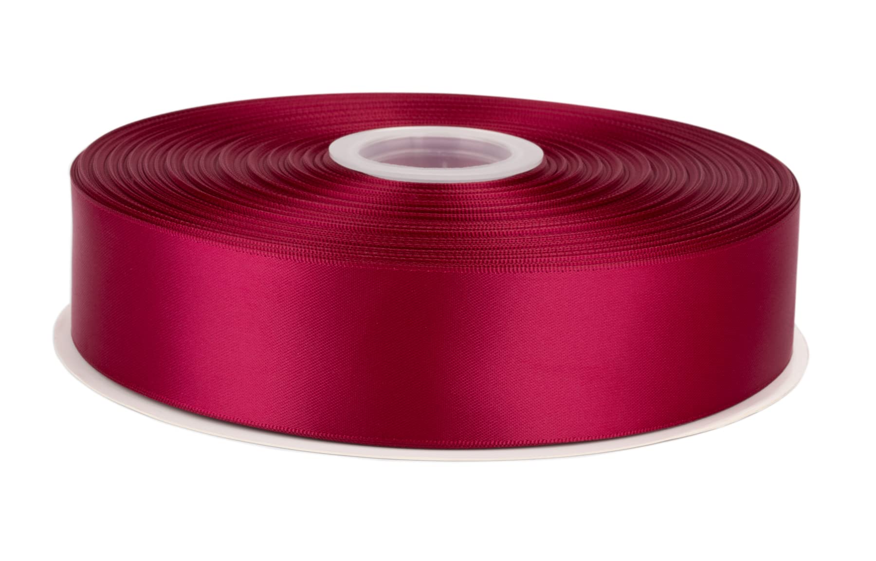 Fondersy 91 Meters Wine Double Faced Satin Ribbon - 38mm Width for Wedding, Gift Wrapping, Floral Arrangement and Crafts
