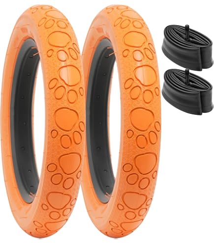 YUNSCM 2-PCS 12 ½ Bike Tires 12 1/2x2 1/4 (47-203) and 12 ½ Bike Tubes