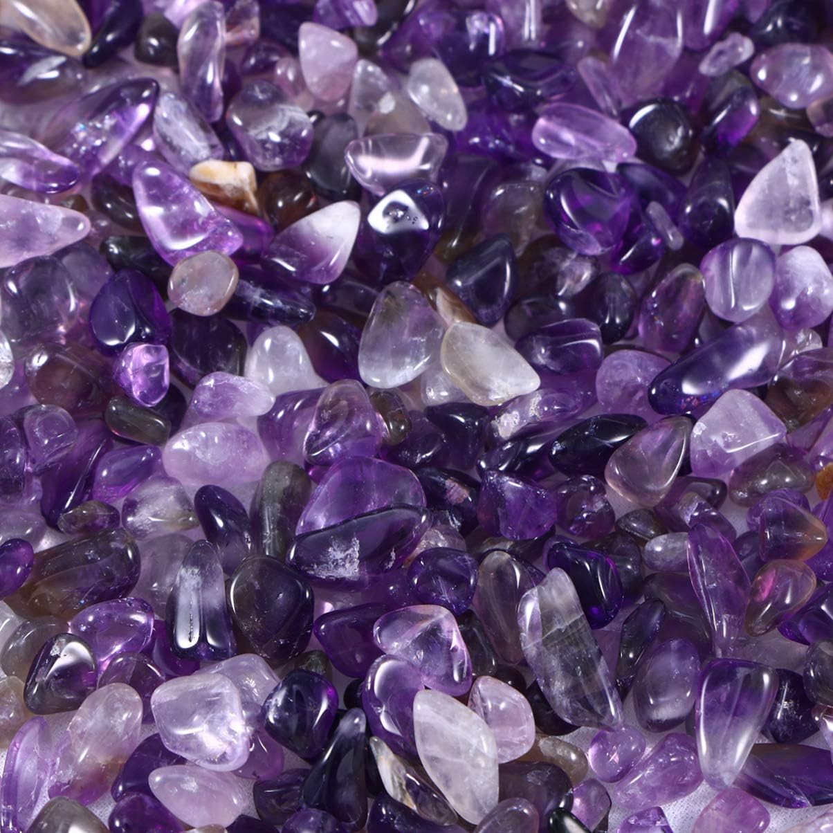 POPETPOP Aquarium Gravel Decorative Pebbles Underwater Landscaping Crushed Stone for Vase Fillers,Plants Bonsai 100g (Amethyst) - Image 4