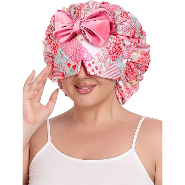 Amazon.com: Vettres Hair Bonnet for Sleeping Satin Lined 