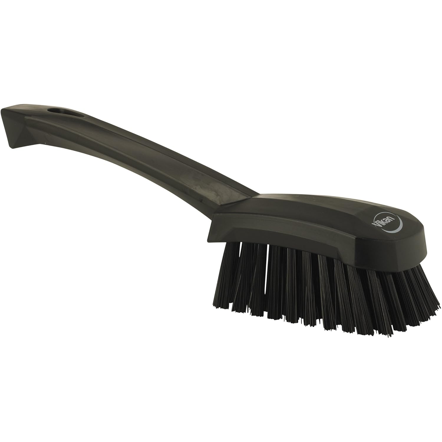 Vikan 41929 Stiff Washing/Scrubbing Hand Brush, Short Handle, 270mm (Black) - Image 3