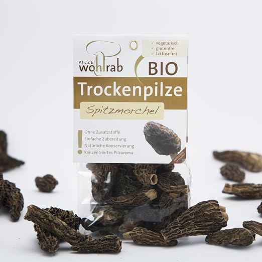 Spitzmorchel getrocknet Bio 15 GR