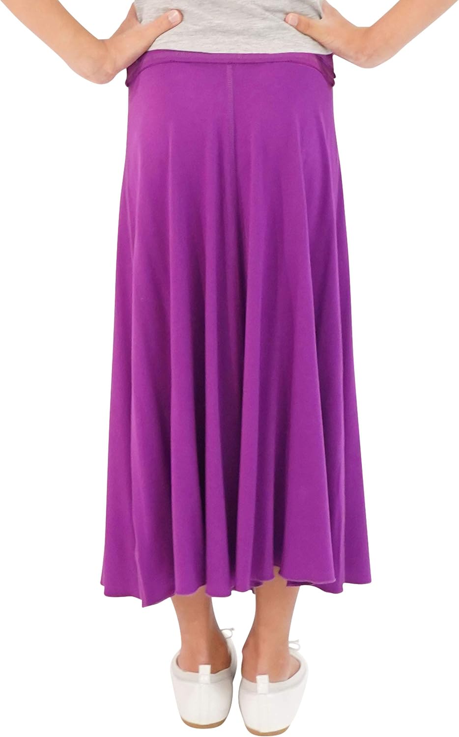 KIDPIK 2-Pack Maxi Skirts for Girls 4 Years & Up - Comfy Modest Clothing - 2 Colors/Skirt Set: Clothing