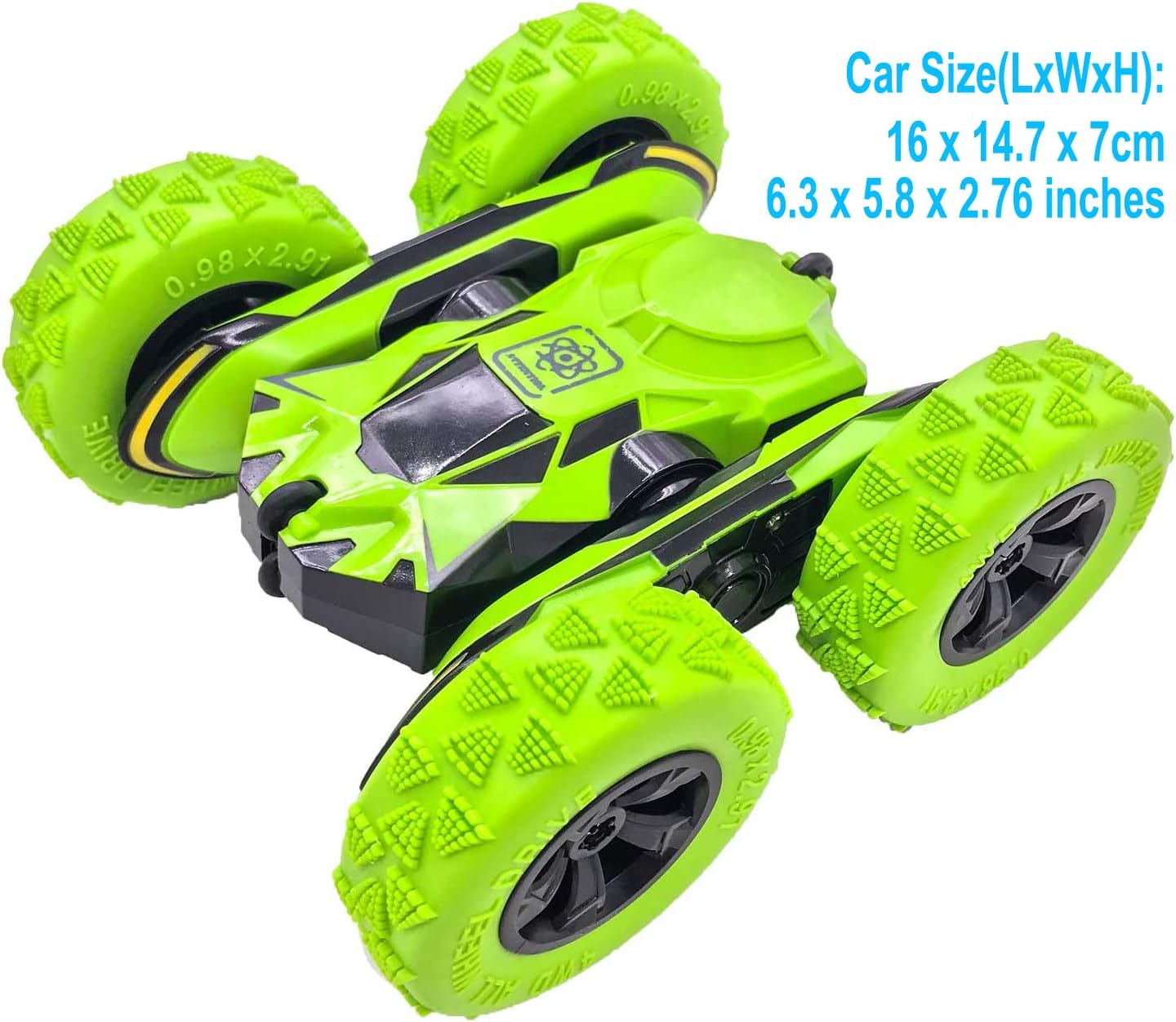 Threeking Rc Cars Stunt Car Toys for Kids Boys & Girls Ages 6+ Remote Control Car 1/28 4WD 2.4Ghz Double Sided 360° Flips Rotating Rechargeable Outdoor Indoor Toys: Toys & Games