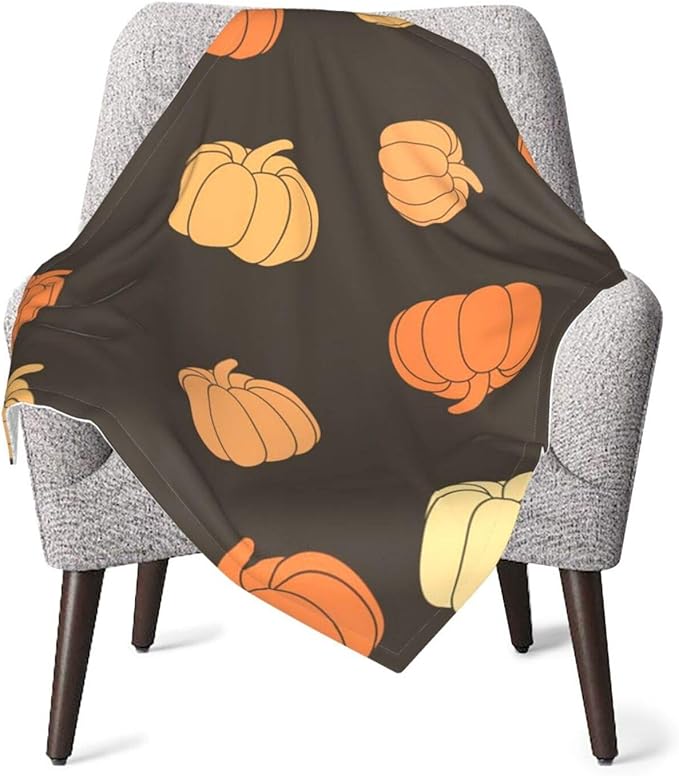 MSACRH Baby Blanket, Pumpkins Halloween Toddler Throw
