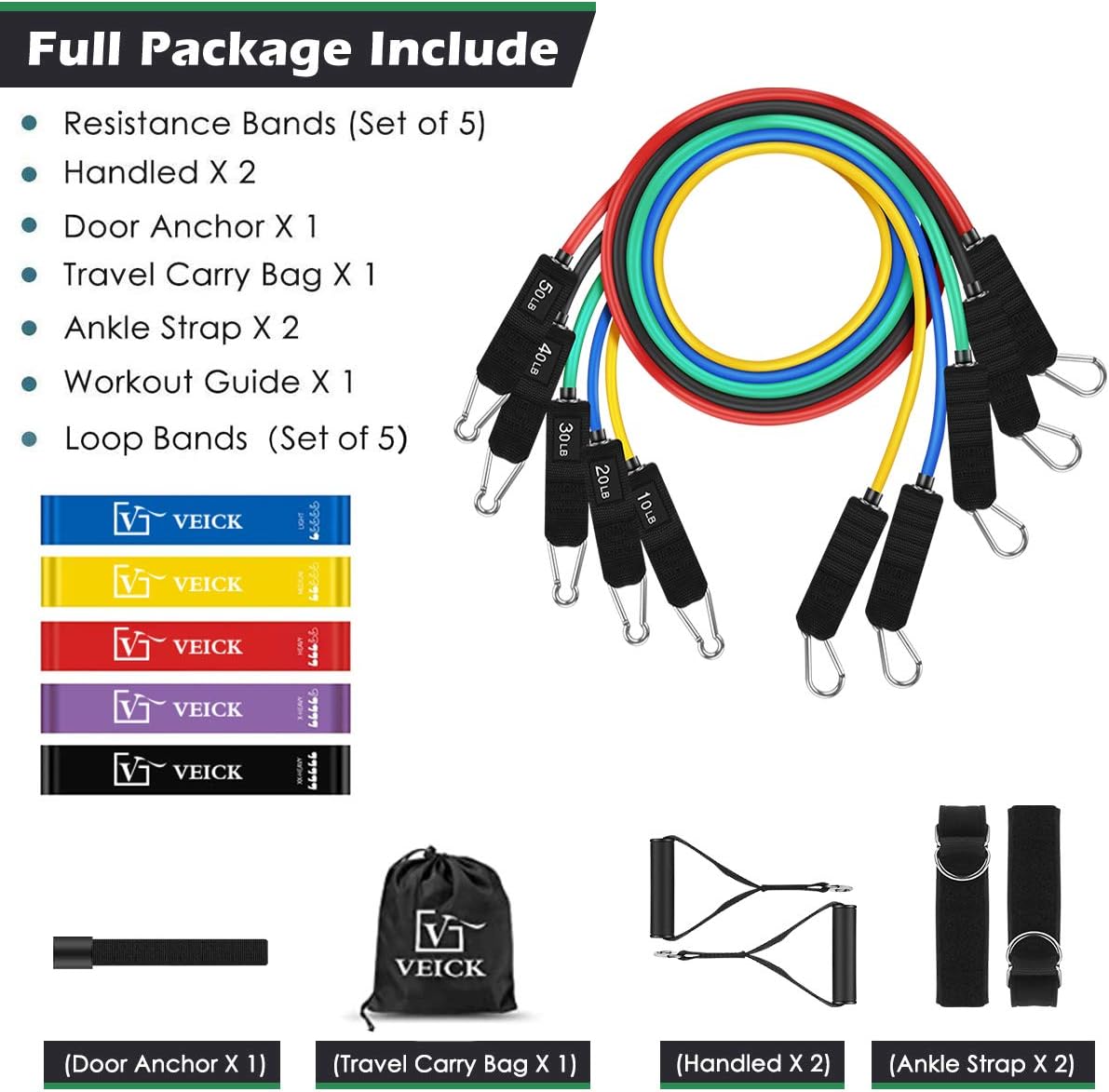veick resistance bands workout