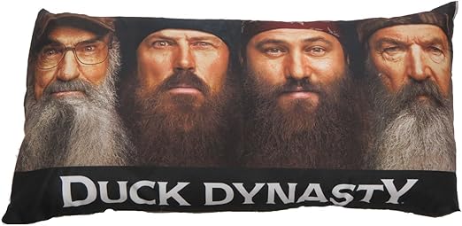 Amazon Com Duck Dynasty Four Faces Microfiber Body Pillow Home