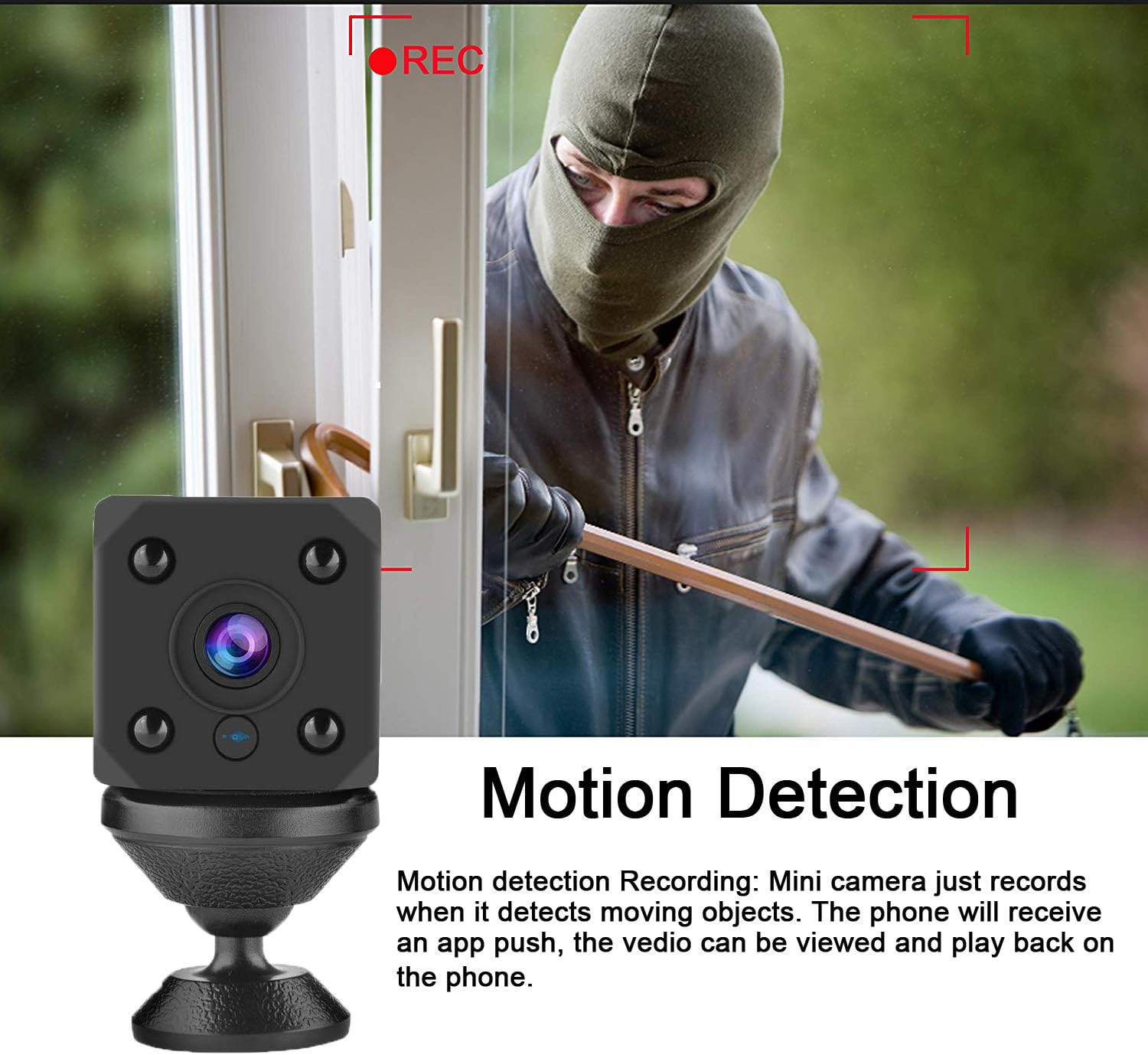 Mini Spy Camera WiFi Motion Detection for Baby/Elder/Pet Monitor Fit