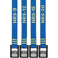NRS Buckle Bumper Tie Down Strap 2 Pack-IconicBlue-9ft