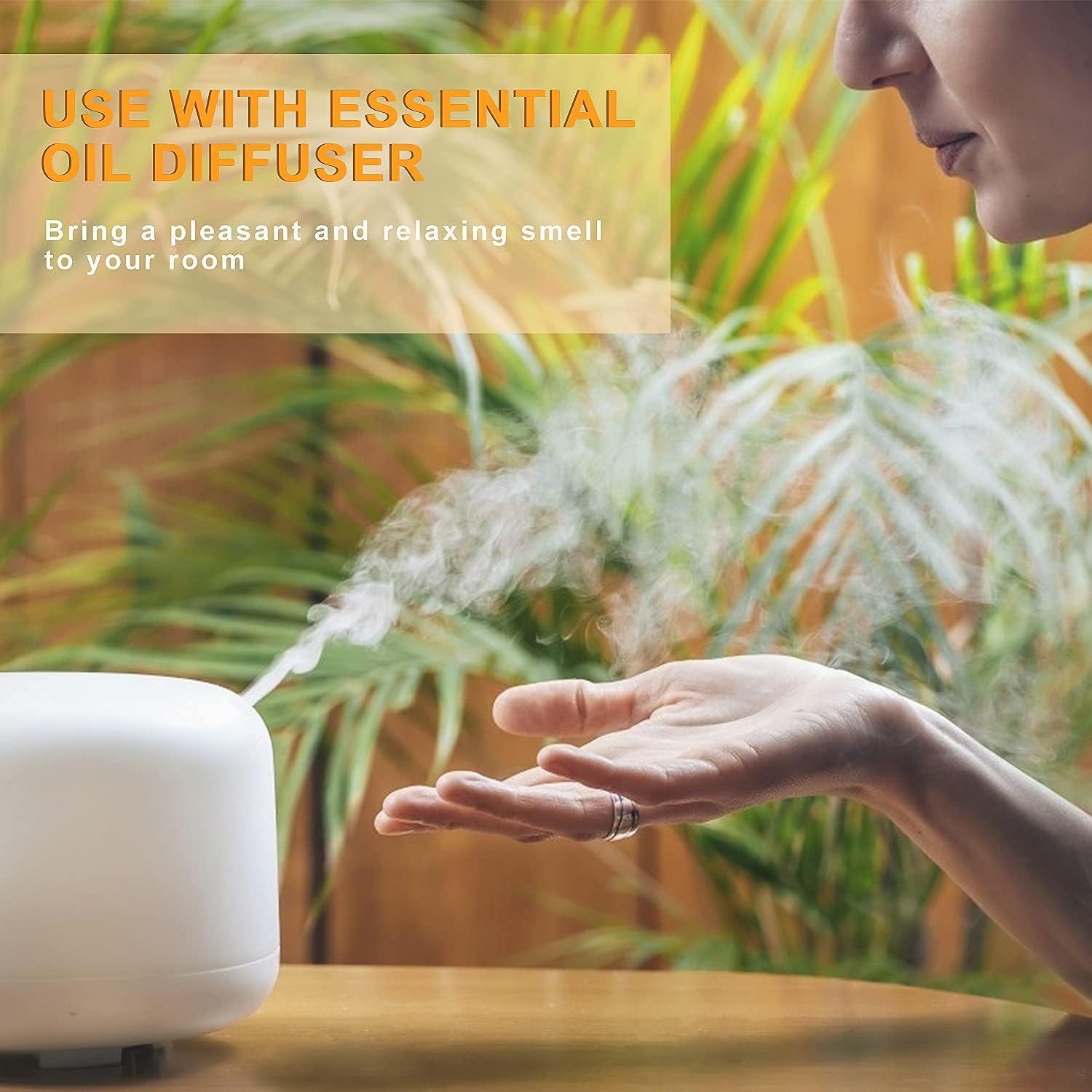 Miyuki Essential Oil Sets Organic Plant & Natural 100% Pure Oils with Rose,Frankincense,Jasmine,Geranium,Lavender,Chamomile,Sandalwood,Rosemary - 8 Pack x10ML: Health & Personal Care