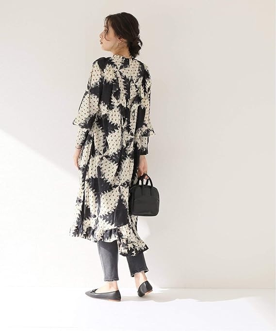 Amazon Co Jp ノーマティーディー Noma T D Ruffled Dress ワンピース フリー ブラック 服 ファッション小物