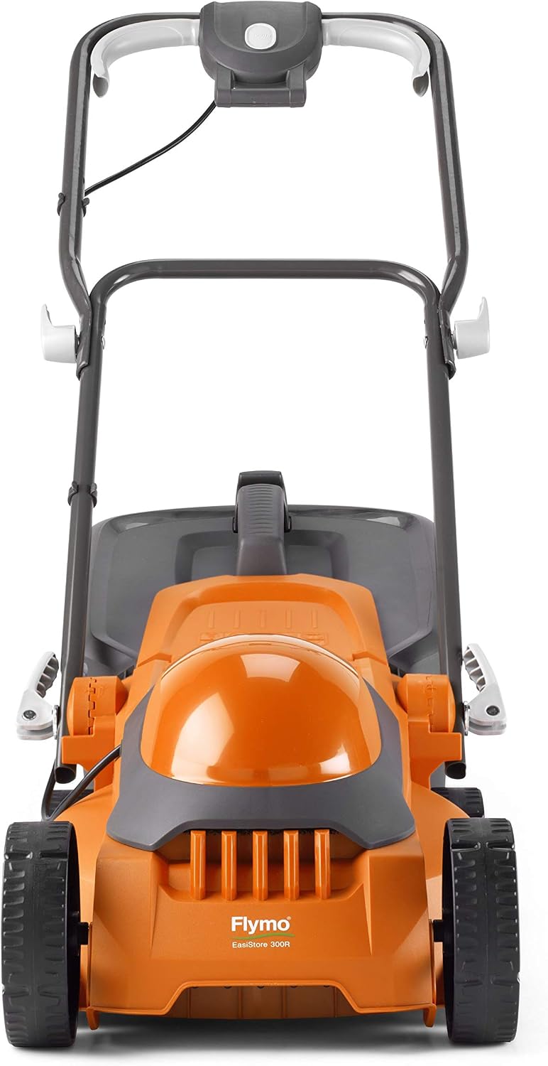 Flymo EasiStore 300R Electric Rotary Lawn Mower, 30 cm Cutting Width, 30 Litre Grass Box, Close Edge Cutting, Rear Roller - Image 3