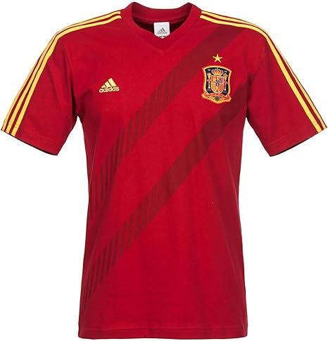 Amazon - adidas サッカースペイン代表 ユニフォームグラフィックTシャツ - サッカー・フットサル シャツ 通販