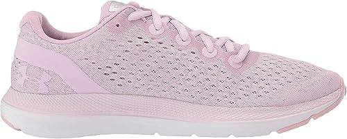 gray and pink under armour shoes