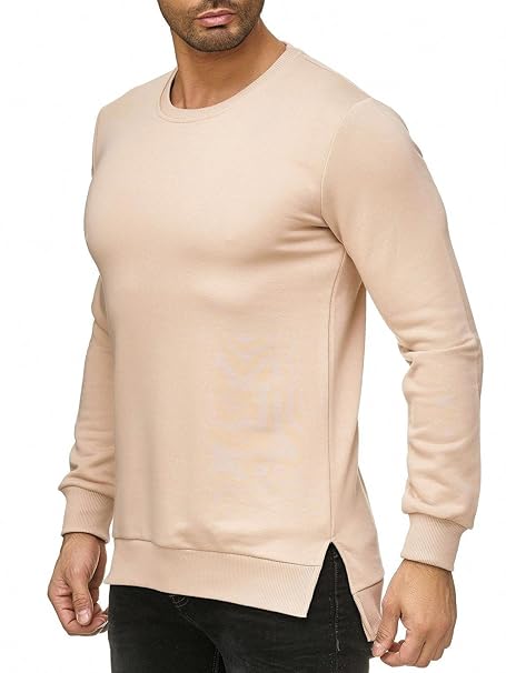 Red Bridge Herren Pullover Sweatshirt Longshirt Oversize Premium Basic