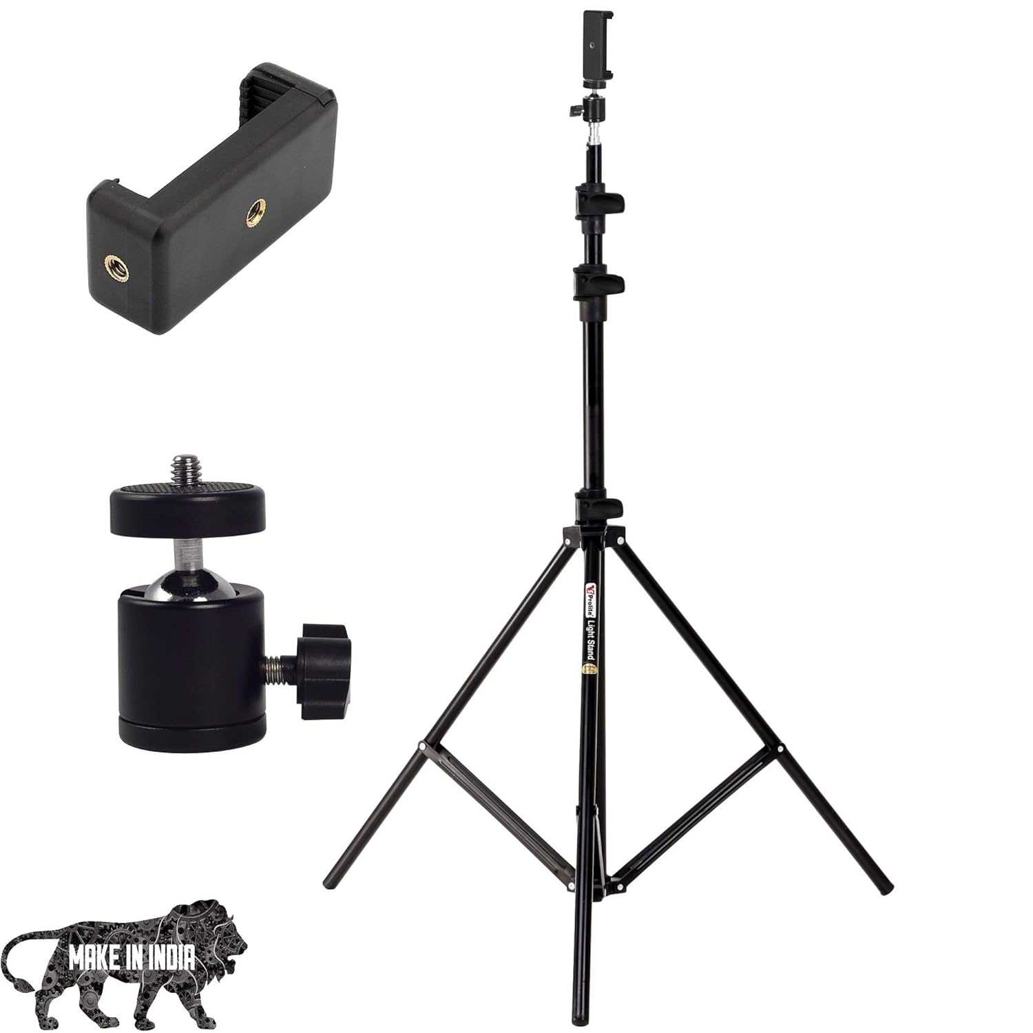 Buy Prolite Tripod Kit with 9 Ft Light Stand, Mobile Holder, Mini Ball