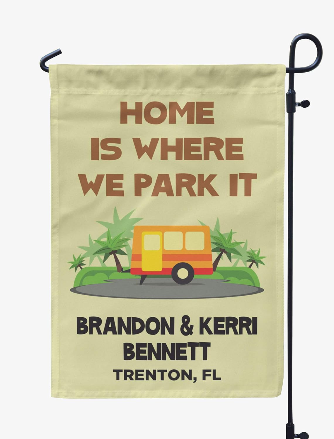 Printtoo White Home Is Where We Park It Motorhome Personalized