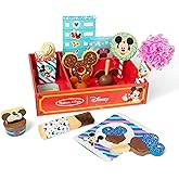 Melissa & Doug Disney Snacks & Popcorn Wooden Play Food Set – 24 Pieces | Mickey Mouse, Minnie, Wooden Toy for Boys and for Girls 3+ - FSC Certified