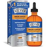 Sovereign Silver Immune Support, Colloidal Silver, 8 fl oz (236 mL) | Bio-Active Silver Hydrosol, 10 ppm, Liquid Dropper