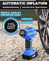 Tire Inflator Portable Air Compressor, 150 PSI