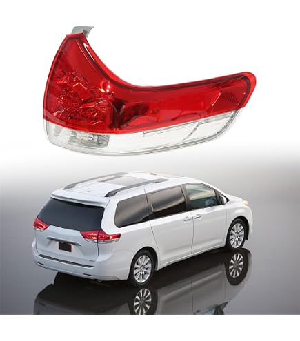 Tail Light Assembly For 2015-2017 Toyota Sienna - Right Rear Halogen Light Replacement 10 thumbnail image