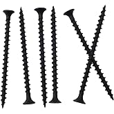 JEGONFRI 85PCS #8 &times; 2-1/2" Coarse Thread Black Drywall Screws, Wood Screws | High Hardness 1022A Steel, Phillips Drive, Bugle Head, Rust-Resistant Phosphate Coating, for Wood &amp; Plasterboard