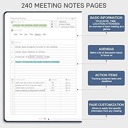 EMSHOI Meeting Notebook for Work with Action Items