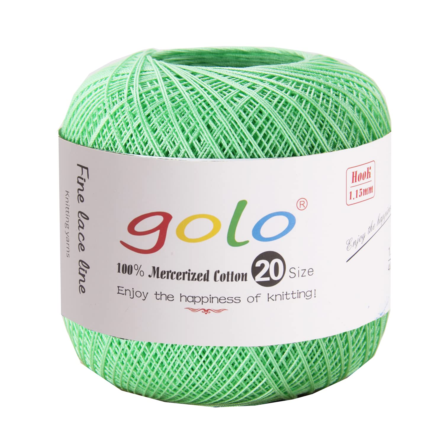 golo Crochet Thread Size 20 Yarn for Hand Knitting Embroidery Thread