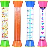 KongLam Sensory Tubes 4 Pack - Liquid Motion Bubbler Toy for Kids & Adults - Colorful Relaxing Fidget Toys for Stress Relief - Home & Classroom Sensory Play