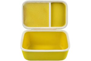 GWCASE Case Compatible with Newbealer/for Sunbeam Hot-2-Trot/for Oliso M3Pro M2 Mini Travel Iron for Sewing, Carrying Holder for Small Craft Quilting Irons with Steam& Silicone Rest (Box Only)- Yellow