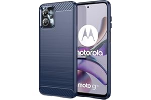 Aikcks for Motorola G13/G23 Phone case, Shockproof, Scratch Resistant Carbon Fiber Jacket, Soft TPU, for Moto G13/G23 case (Blue)