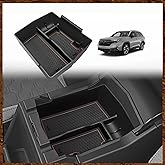 Muslogy Upgraded Center Console Organizer Compatible with 2025 Subaru Forester Middle Armrest Storage Box Insert Tray Cable Holder Interior Accessories Easy Removal (Brown) Won't fit 2026