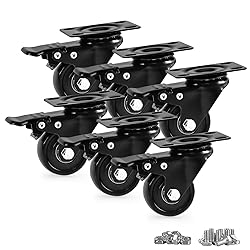 Caster Wheels, Heavy Duty 2 Inch Casters Set of