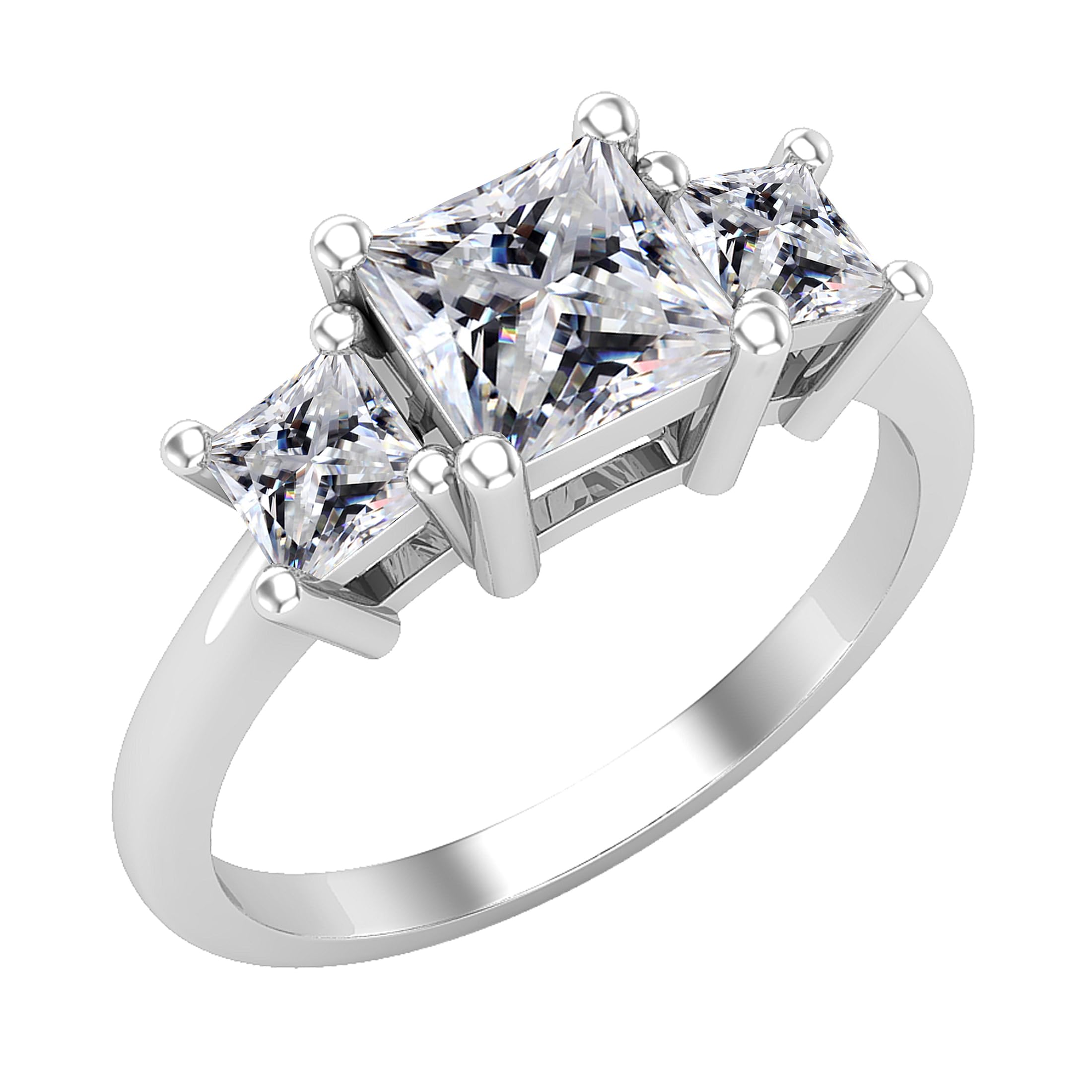 Dazzlingrock Collection Princess Lab Created White