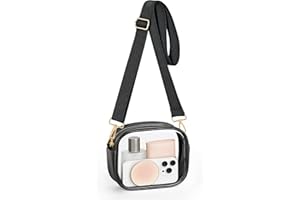 Bulado Clear Bag for Stadium Events, Clear Purses for Women with Adjustable Strap, Crossbody Bag for Sports Fans