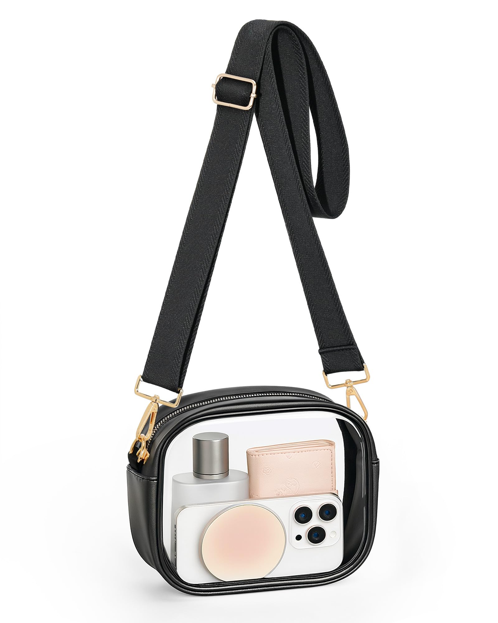 Photo 1 of Bulado Clear Bag for Stadium Events, Clear Purses for Women Stadium Crossbody, Transparent Concert Bag for Sports Fans
