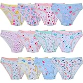 Closecret Toddler Soft Cotton Underwear Baby Panties Little Girls' 12-Pack Assorted Briefs