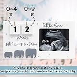 Johiux Baby First Scan Photo Frame Countdown Weeks Ultrasound Frame view 5