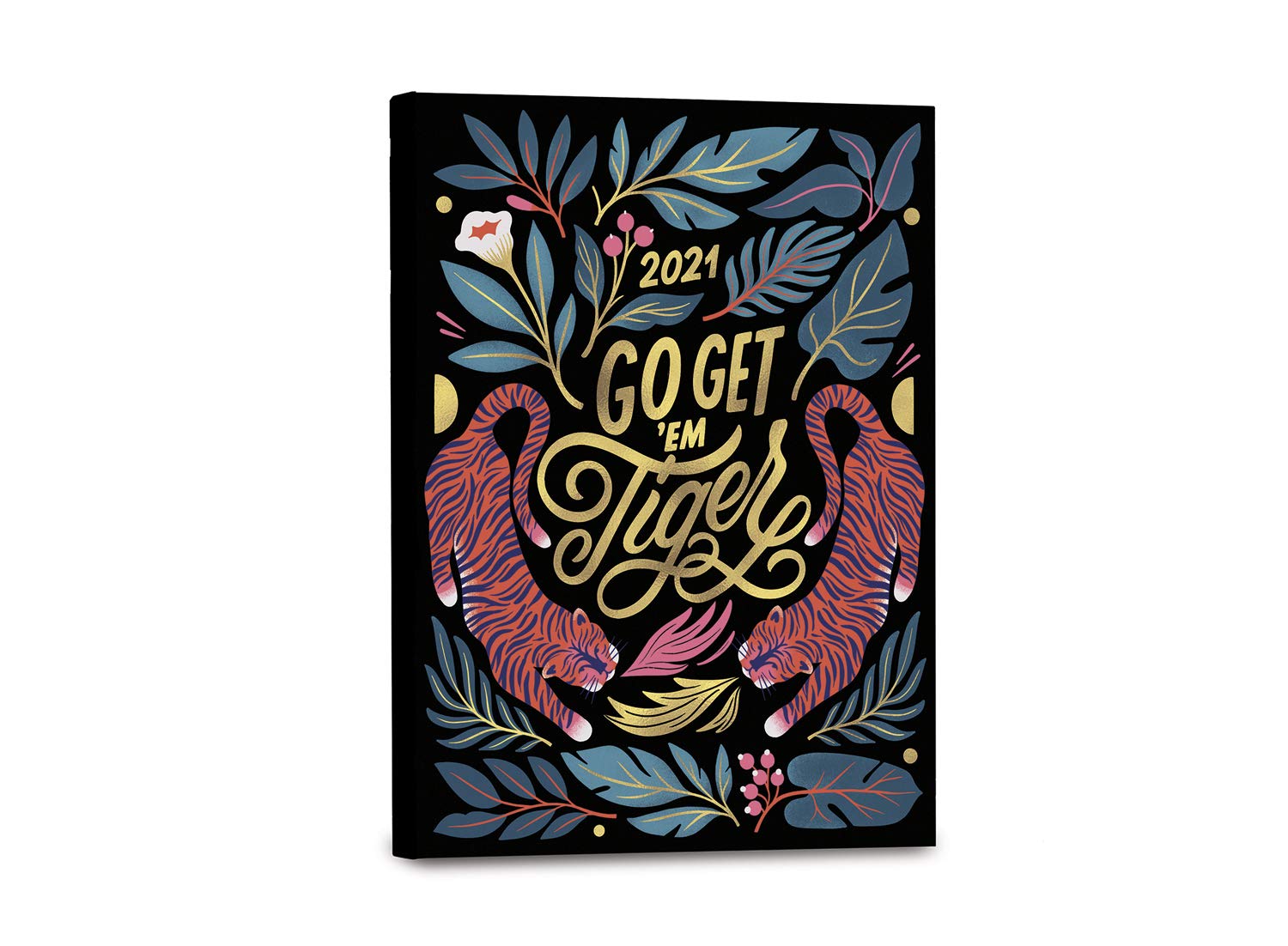 Folk Floral in Mint 2021 17-Month Monthly & Weekly Planner