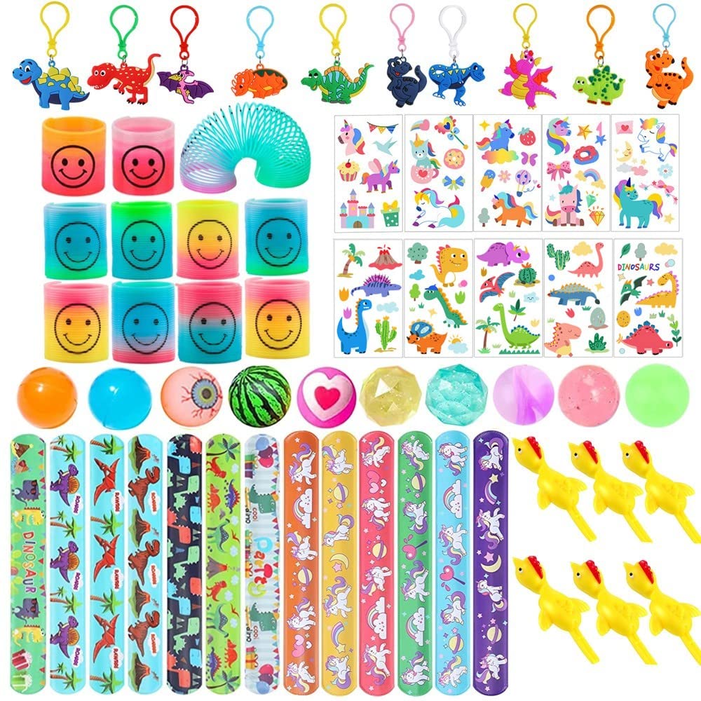 Yeefox 74Pcs Party Bag Fillers for Kids, Assortment of Party Favours Kid Small Toy for Game Prizes, Prize Box Toys Assortment Toys Classroon Prizes Rewards, Bulk Party Bag Fillers for Kids